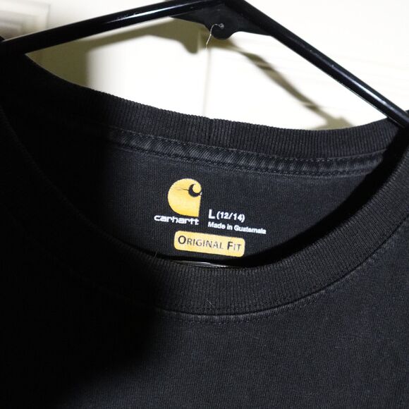 Carhartt Long Sleeve Workwear Pocket Tee | Black | Size Large - Picture 3 of 4